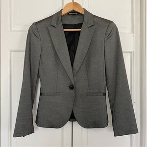Silver and Black Metallic Blazer